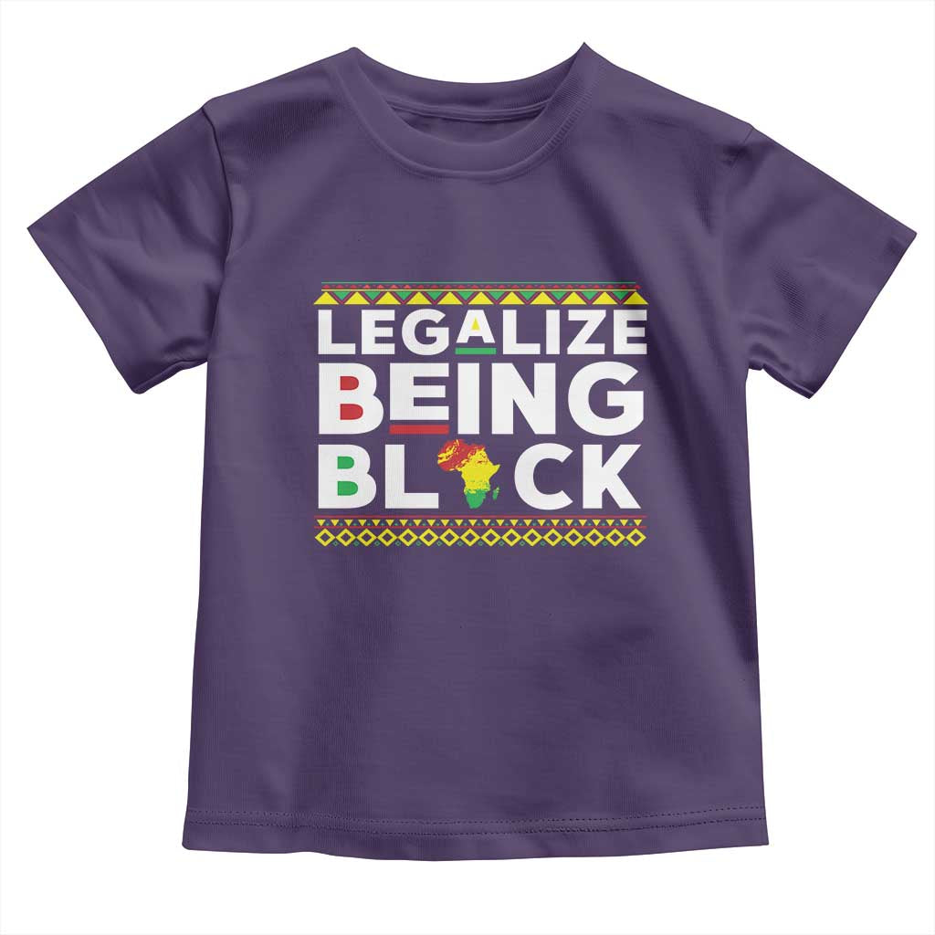 Black Pride Toddler T Shirt Legalize Being Black History