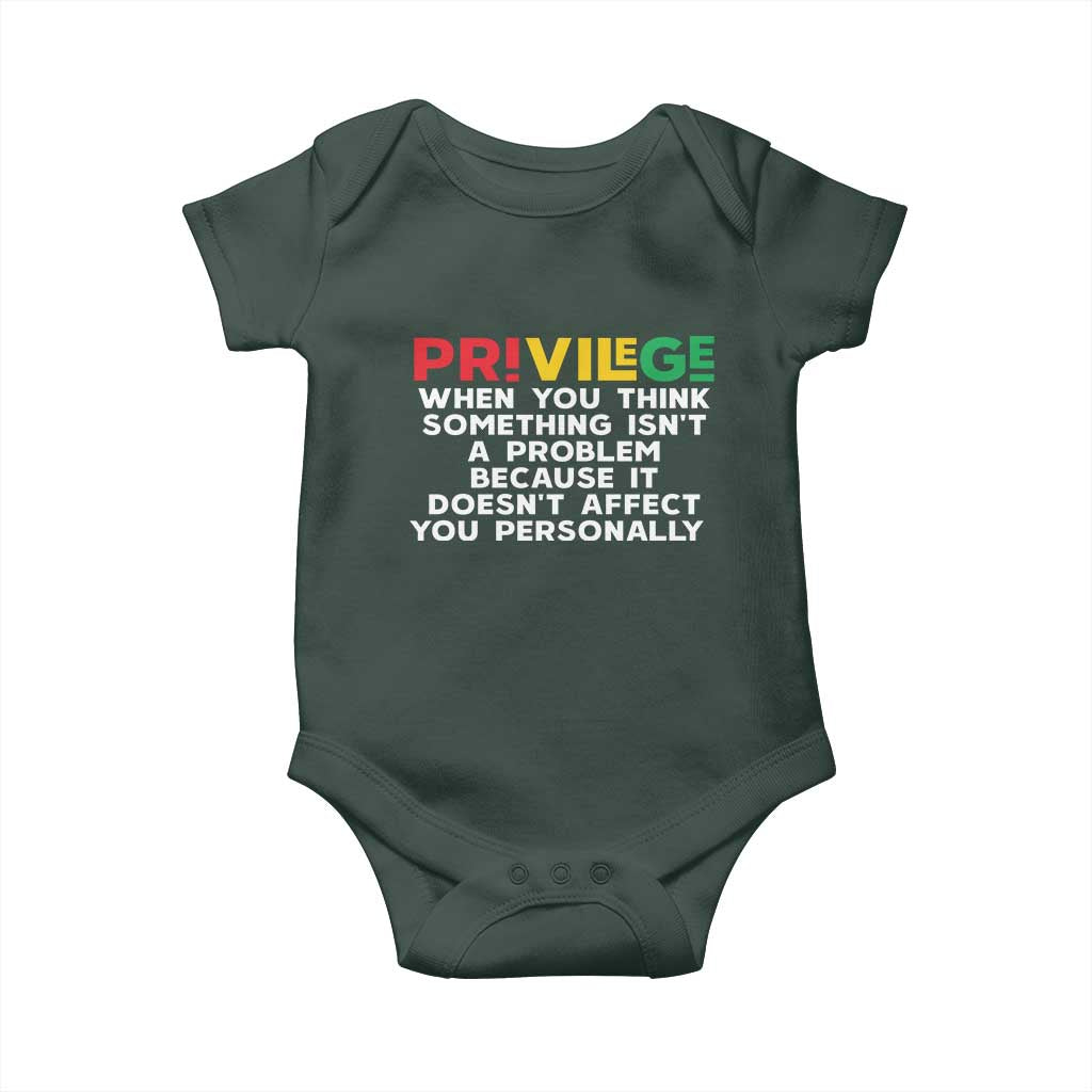Black History Baby Onesie Privilege Explained BLM