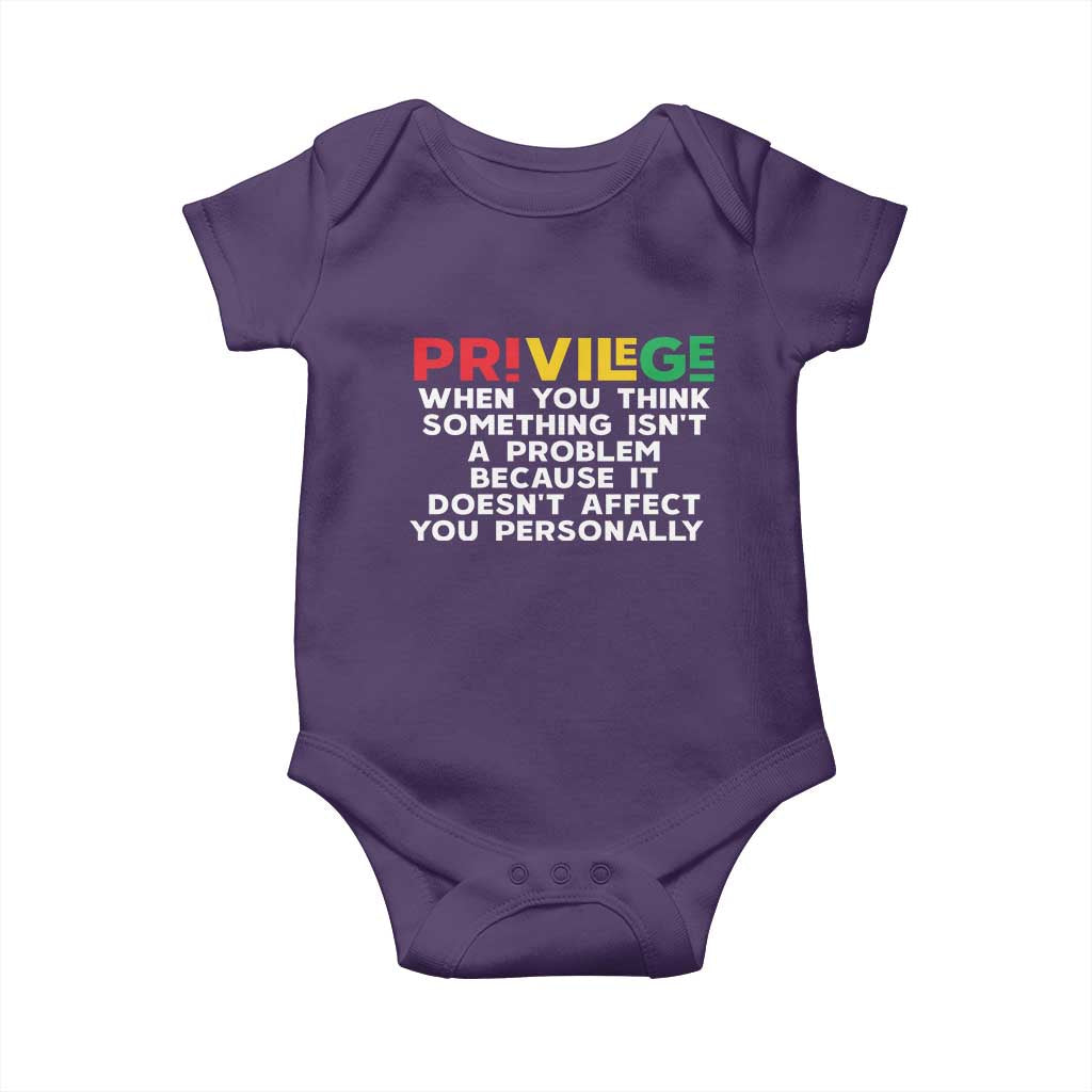 Black History Baby Onesie Privilege Explained BLM