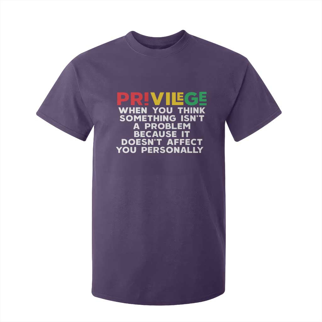 Black History T Shirt For Kid Privilege Explained BLM