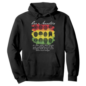 Black History Hoodie Our Ancestors Escape Routes Braids