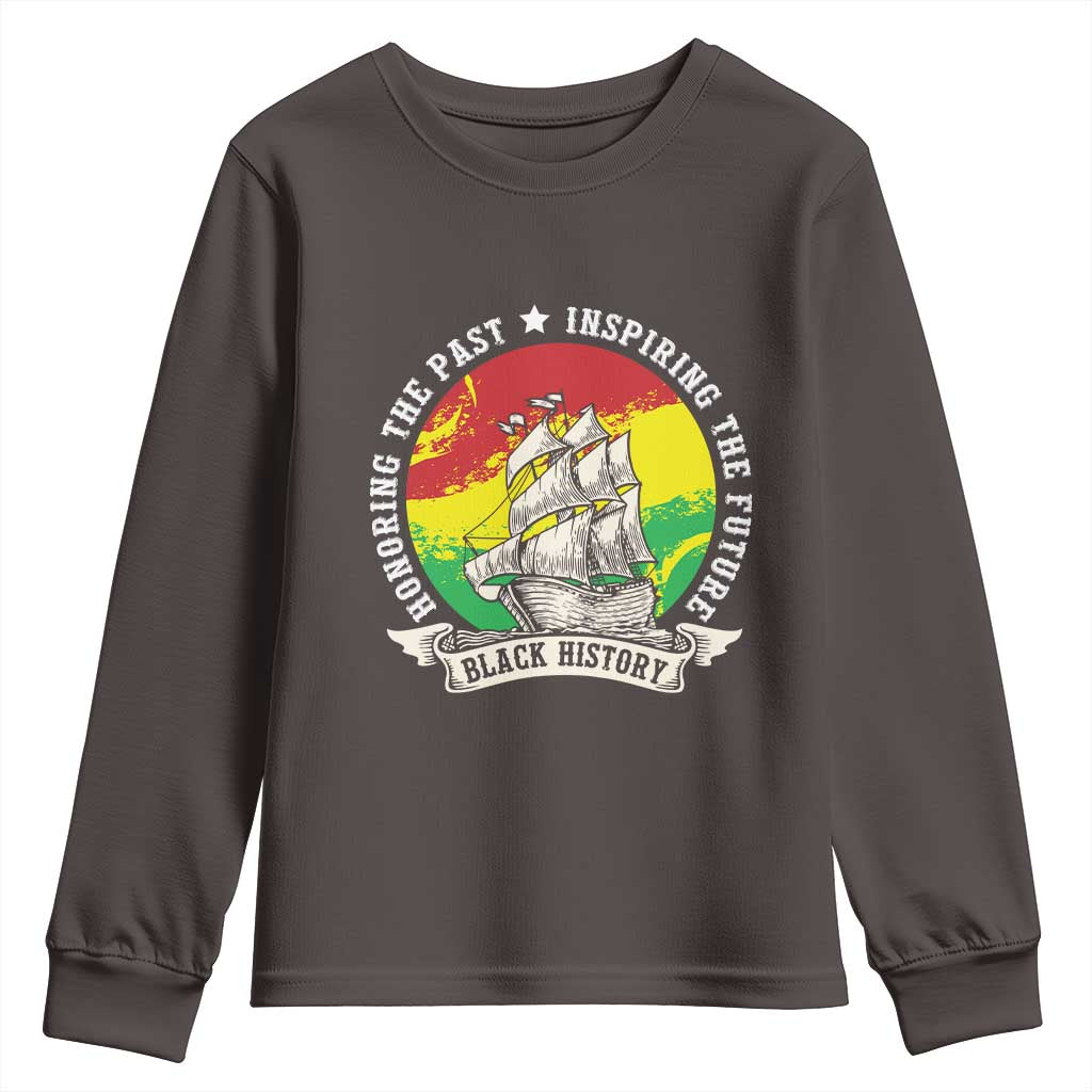 Black History Pride Youth Sweatshirt Honoring The Past Inspiring The Future
