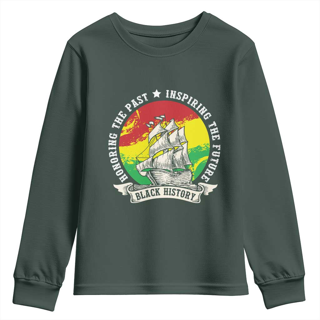 Black History Pride Youth Sweatshirt Honoring The Past Inspiring The Future