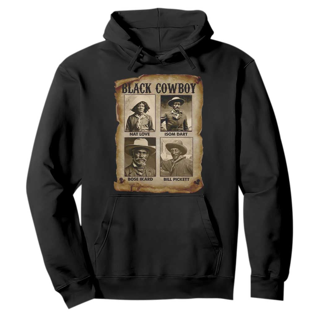 Black Cowboy Hoodie African American Legendary Cowboys Black History