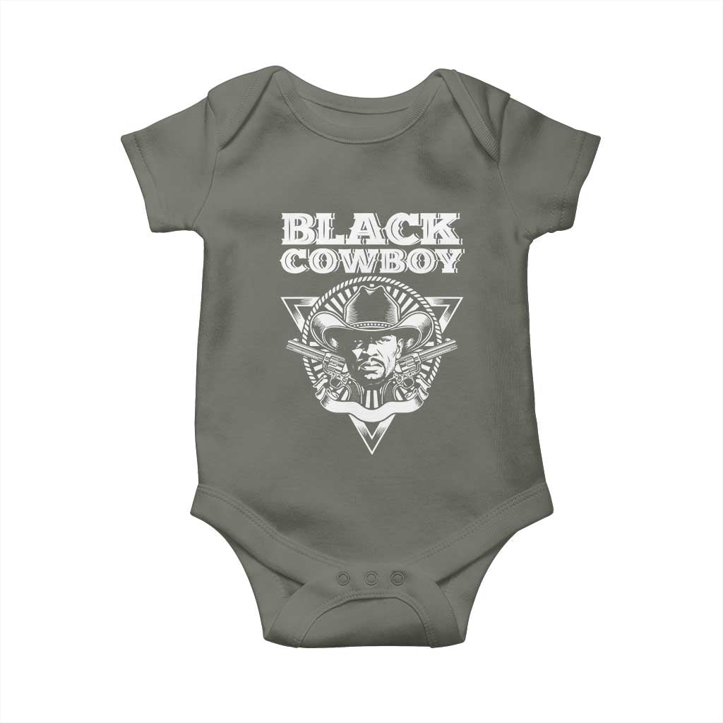 Black History African American Cowboy Baby Onesie