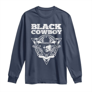Black History African American Cowboy Long Sleeve Shirt
