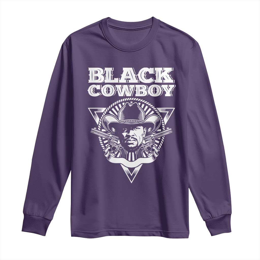 Black History African American Cowboy Long Sleeve Shirt