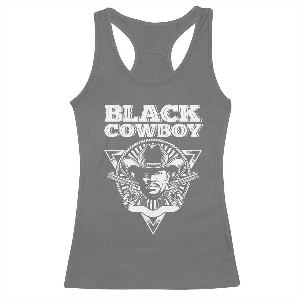 Black History African American Cowboy Racerback Tank Top