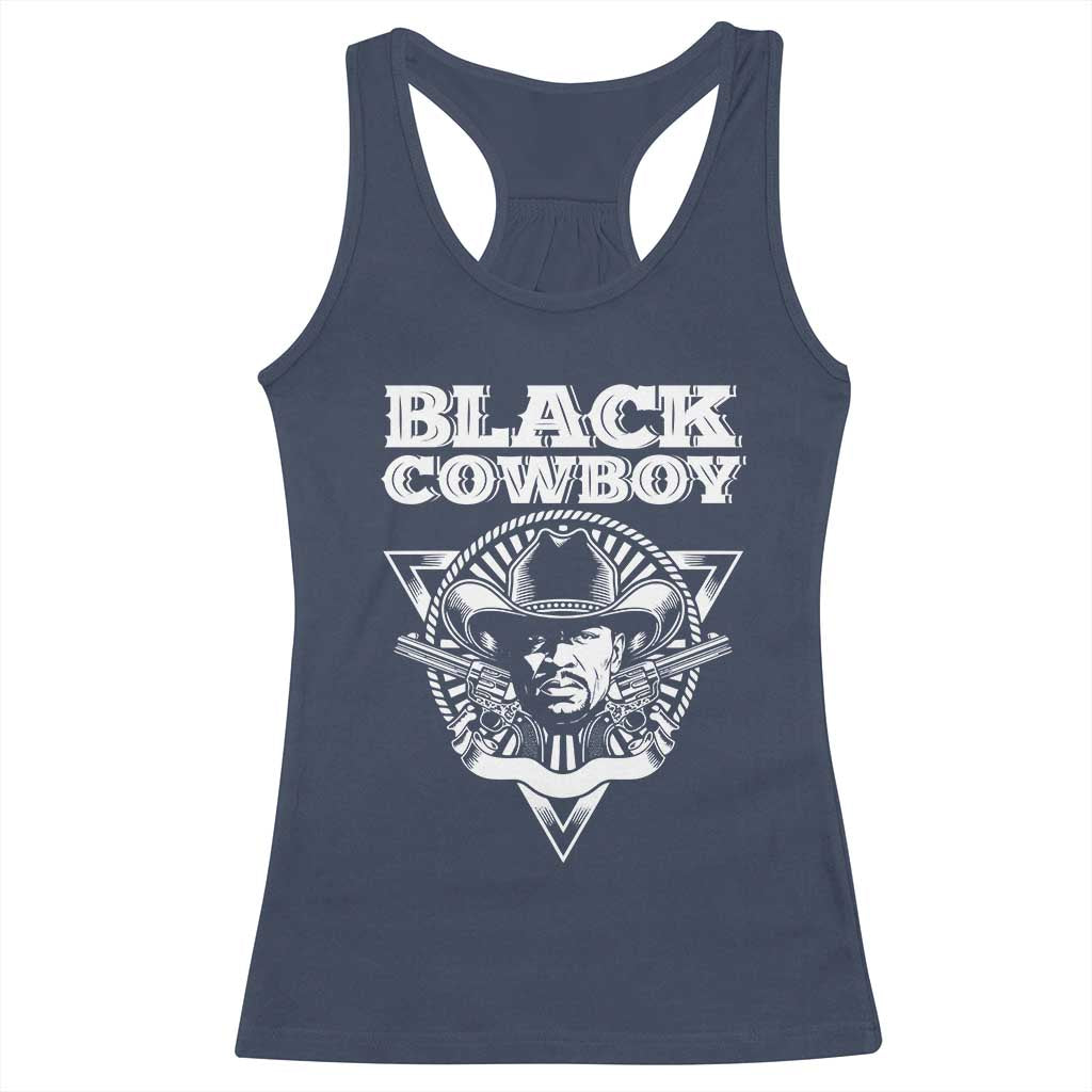 Black History African American Cowboy Racerback Tank Top