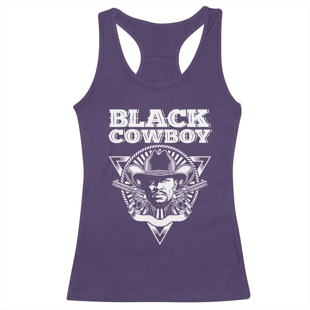 Black History African American Cowboy Racerback Tank Top