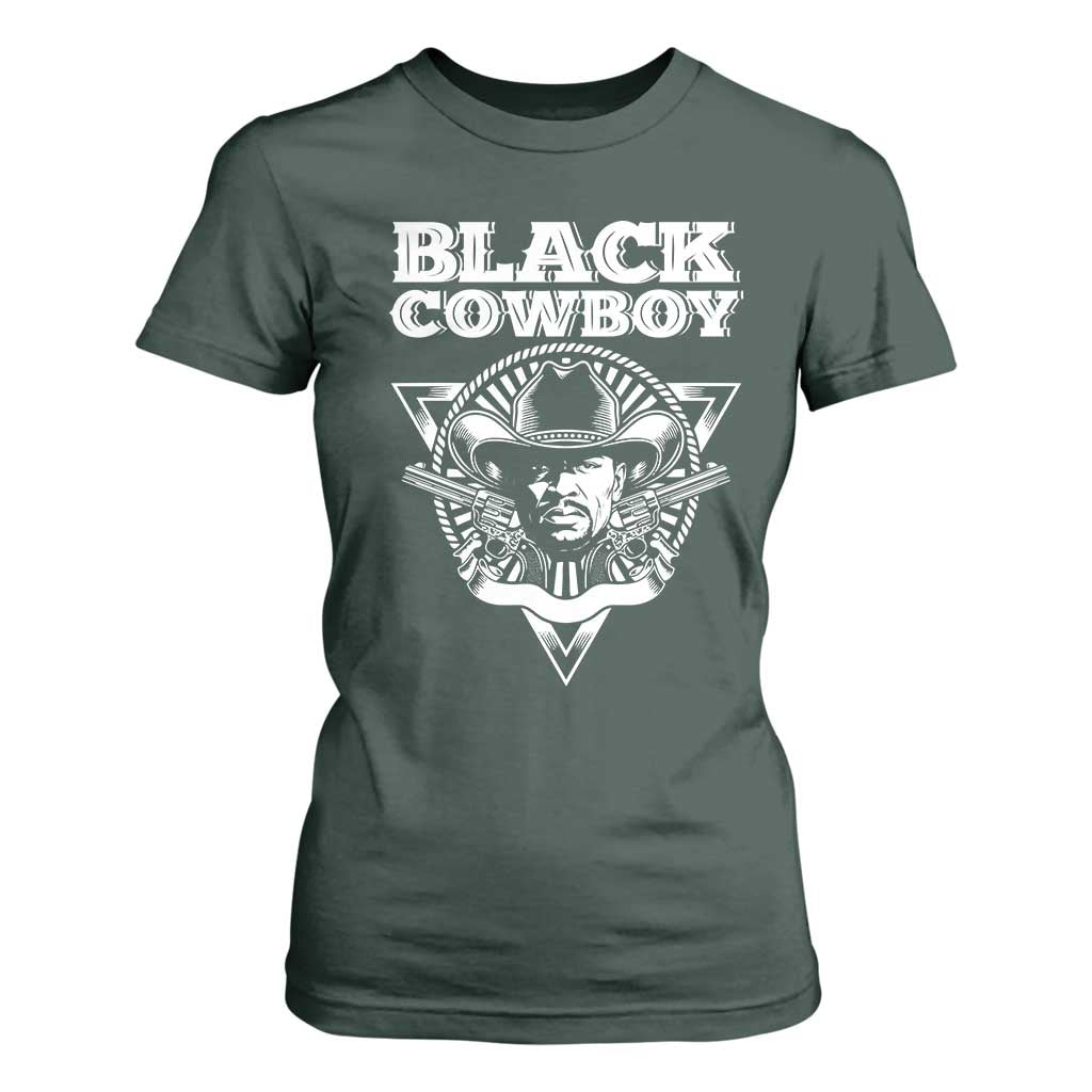 Black History African American Cowboy T Shirt For Women