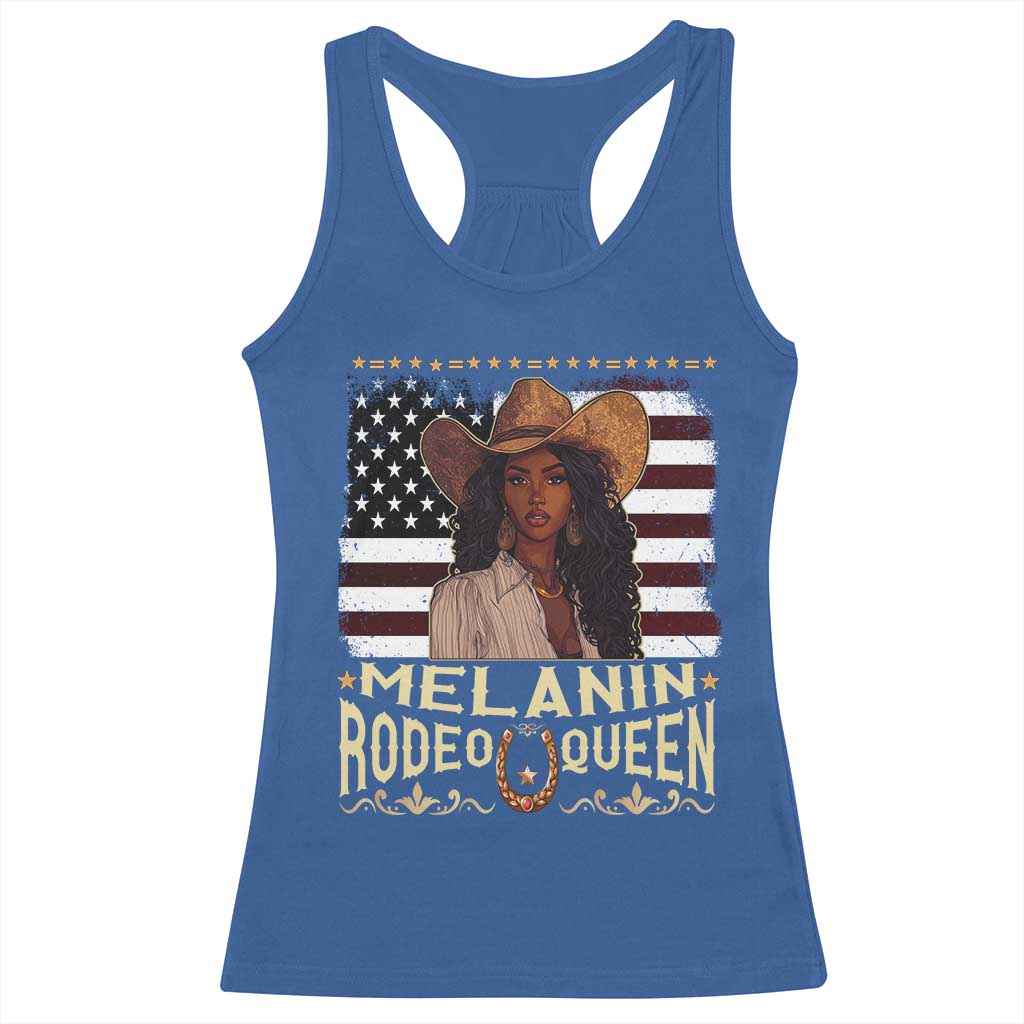 Black Cowgirl Racerback Tank Top Melanin Rodeo Queen