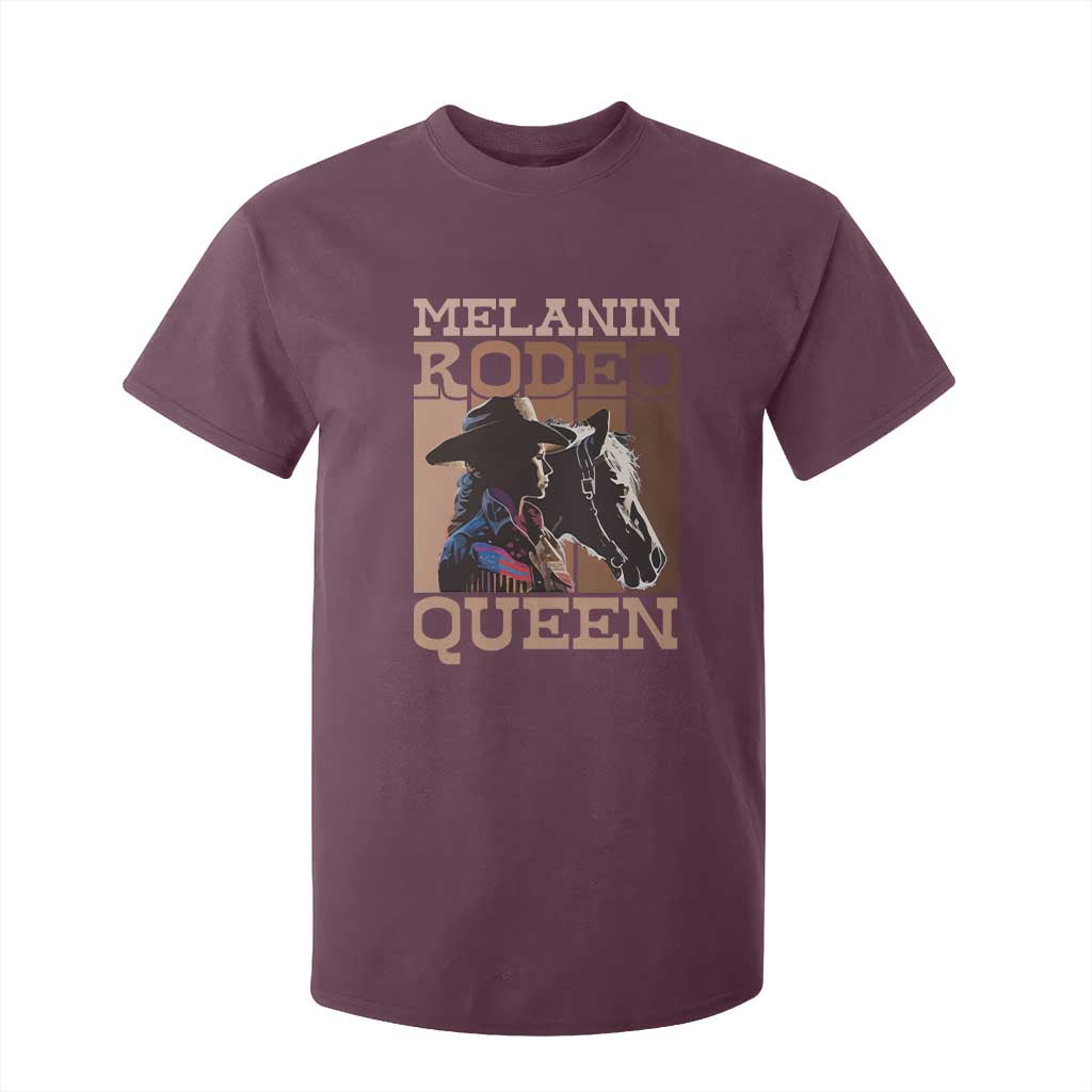African American Cowgirl T Shirt For Kid Melanin Rodeo Queen