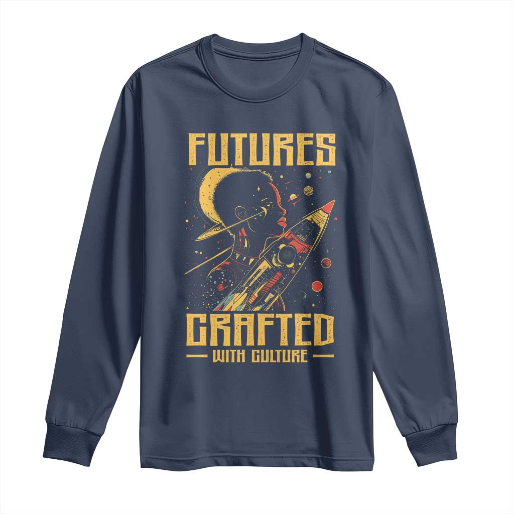 African American Afrofuturism Long Sleeve Shirt Futures Crafted With Culture