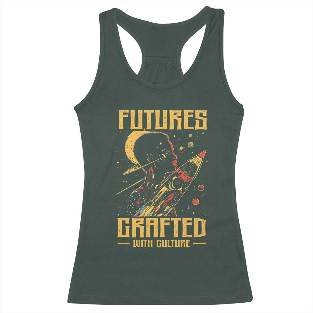 African American Afrofuturism Racerback Tank Top Futures Crafted With Culture