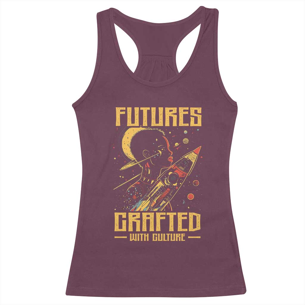 African American Afrofuturism Racerback Tank Top Futures Crafted With Culture