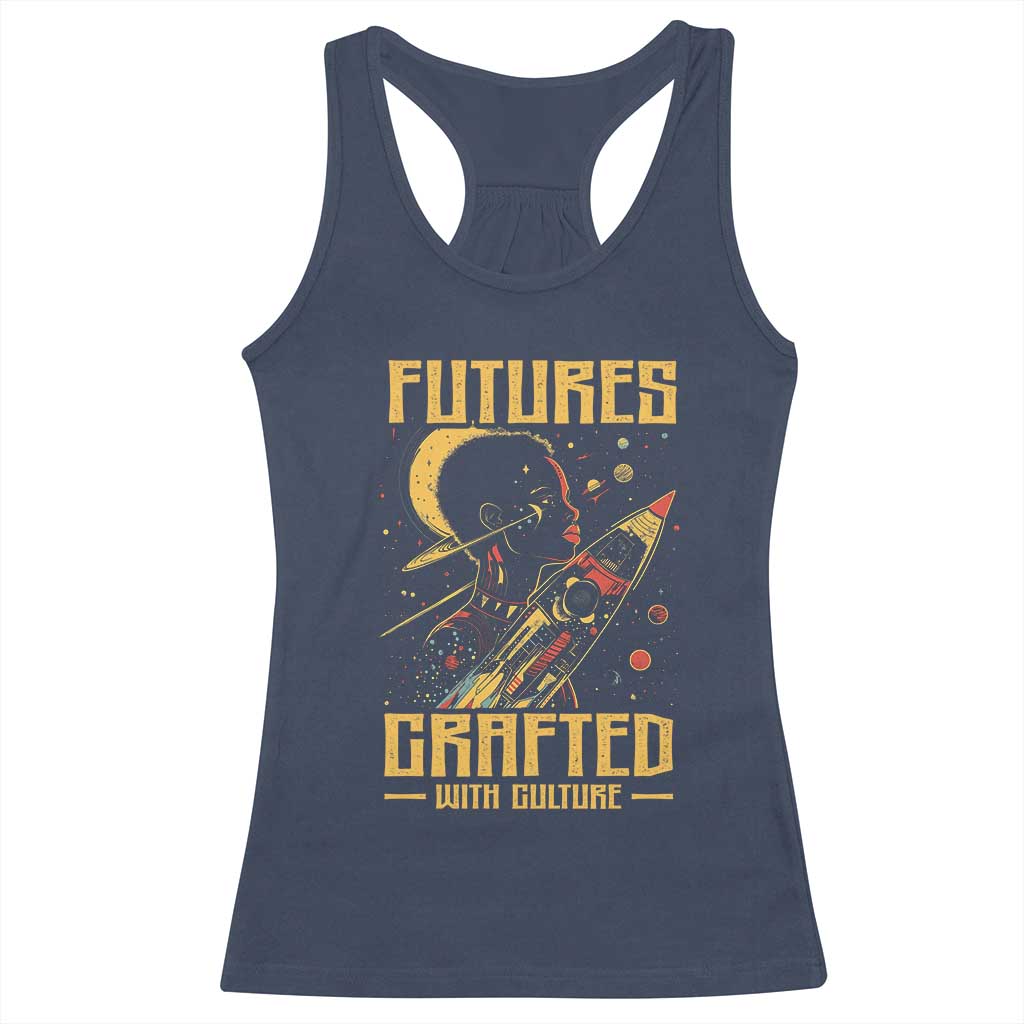 African American Afrofuturism Racerback Tank Top Futures Crafted With Culture