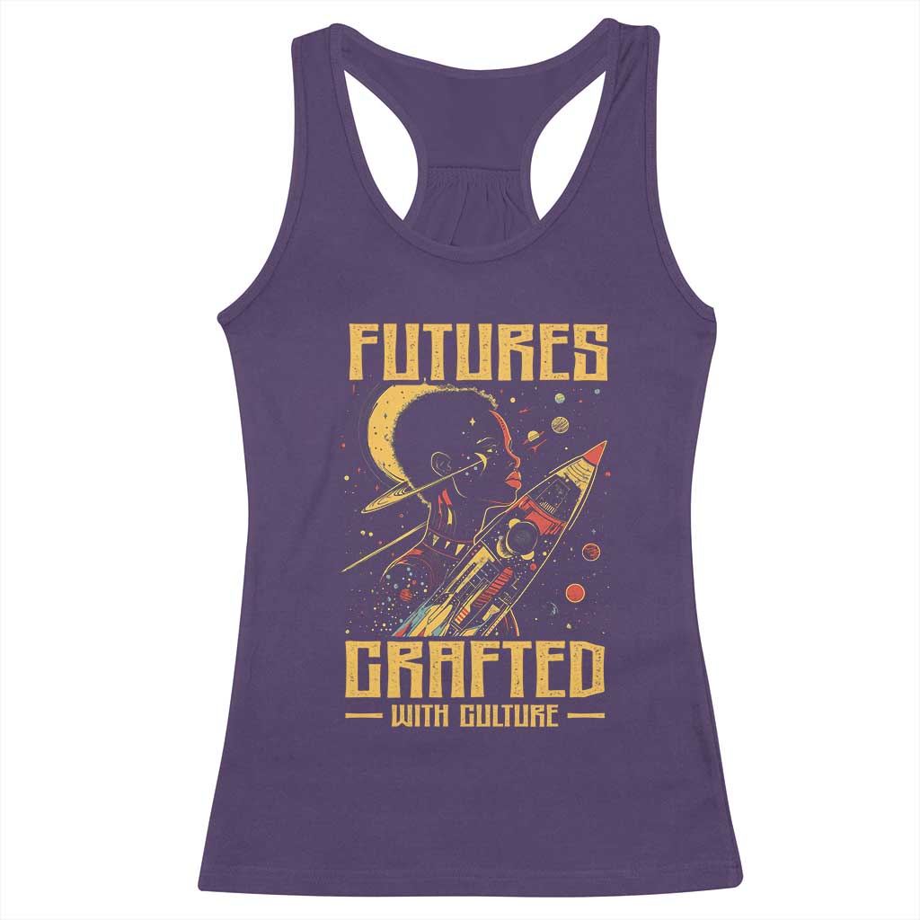 African American Afrofuturism Racerback Tank Top Futures Crafted With Culture