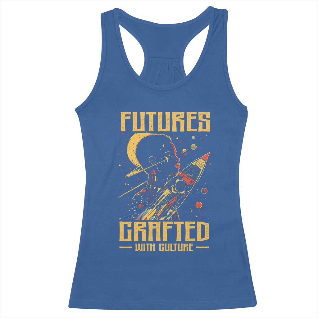 African American Afrofuturism Racerback Tank Top Futures Crafted With Culture