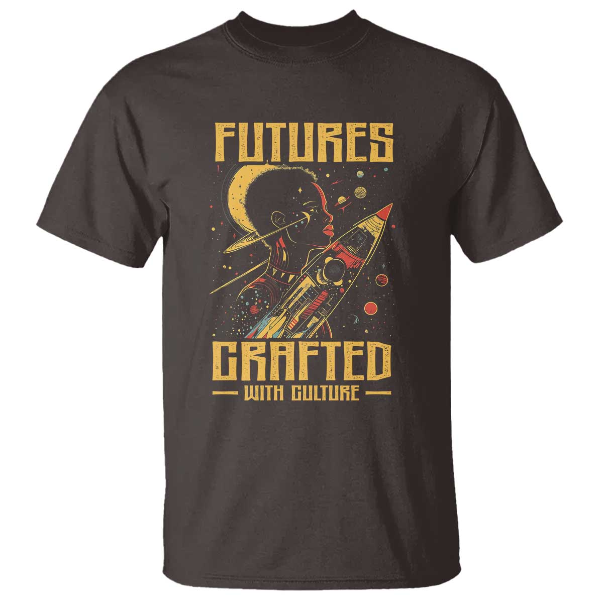 African American Afrofuturism T Shirt Futures Crafted With Culture