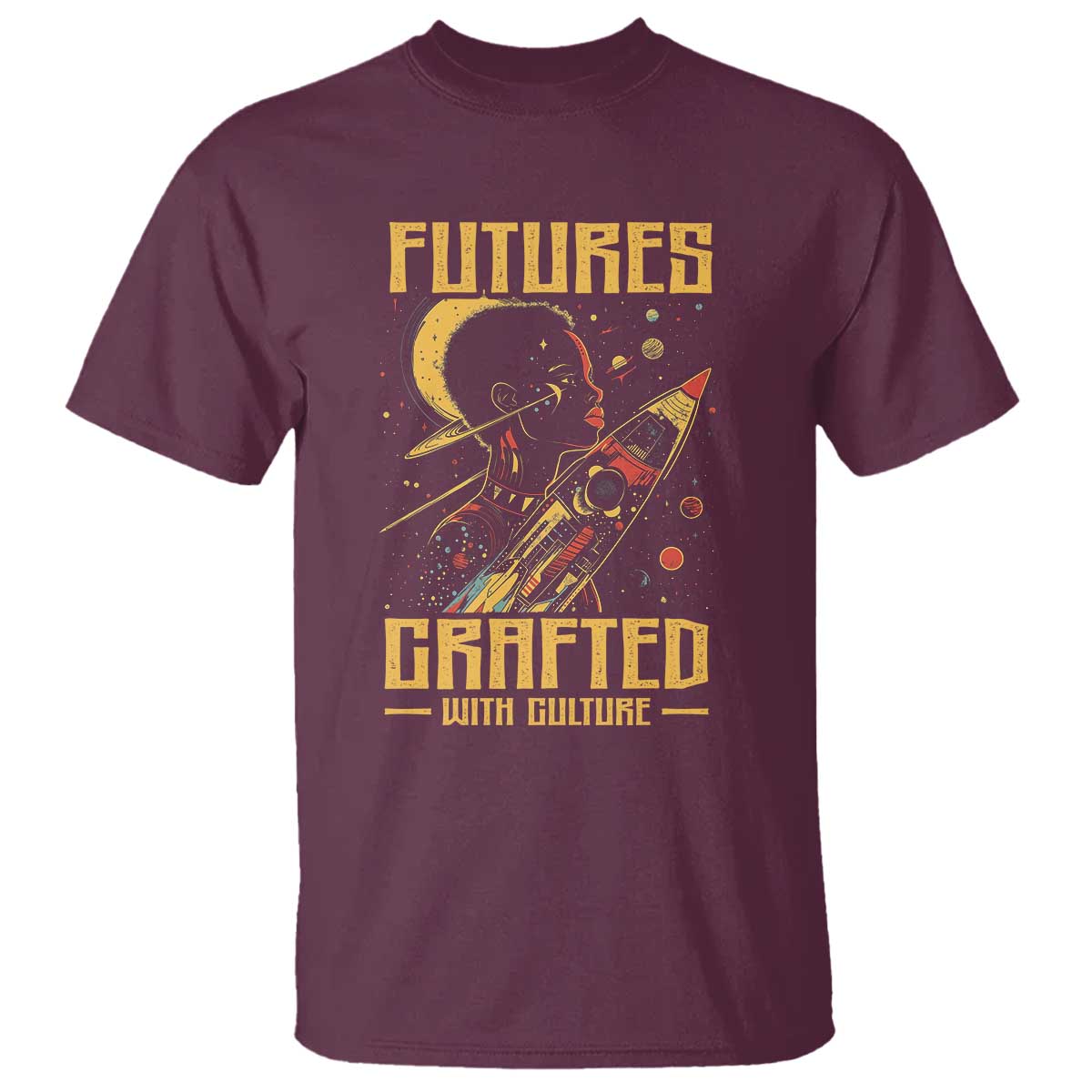 African American Afrofuturism T Shirt Futures Crafted With Culture