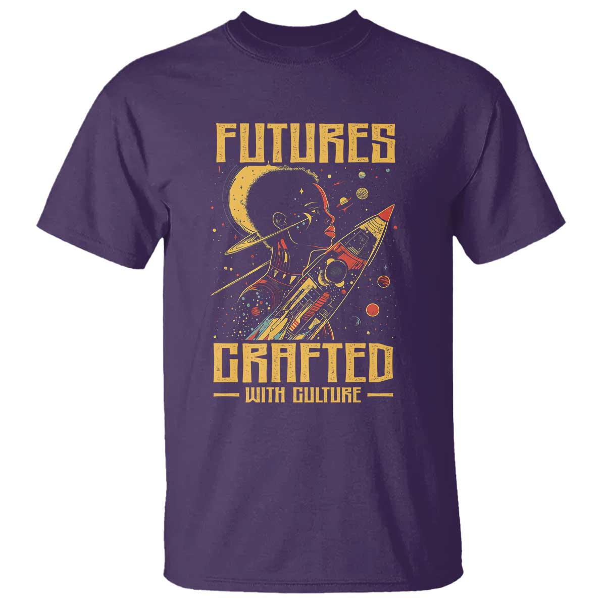 African American Afrofuturism T Shirt Futures Crafted With Culture