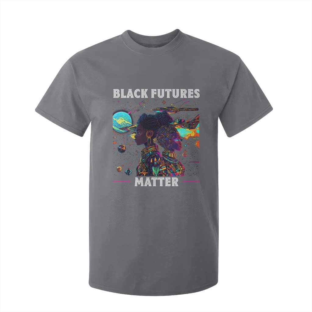 African American Afrofuturism T Shirt For Kid Black Futures Matter