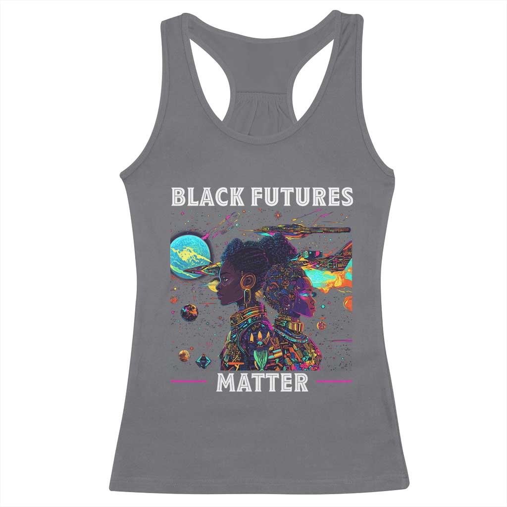 African American Afrofuturism Racerback Tank Top Black Futures Matter