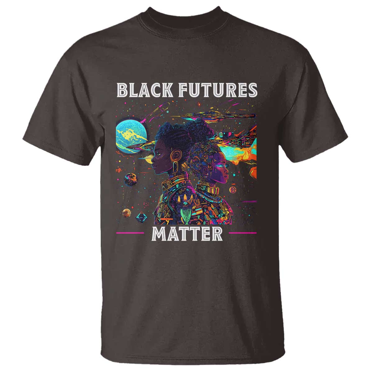 African American Afrofuturism T Shirt Black Futures Matter