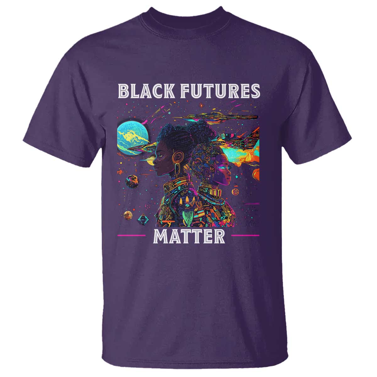 African American Afrofuturism T Shirt Black Futures Matter