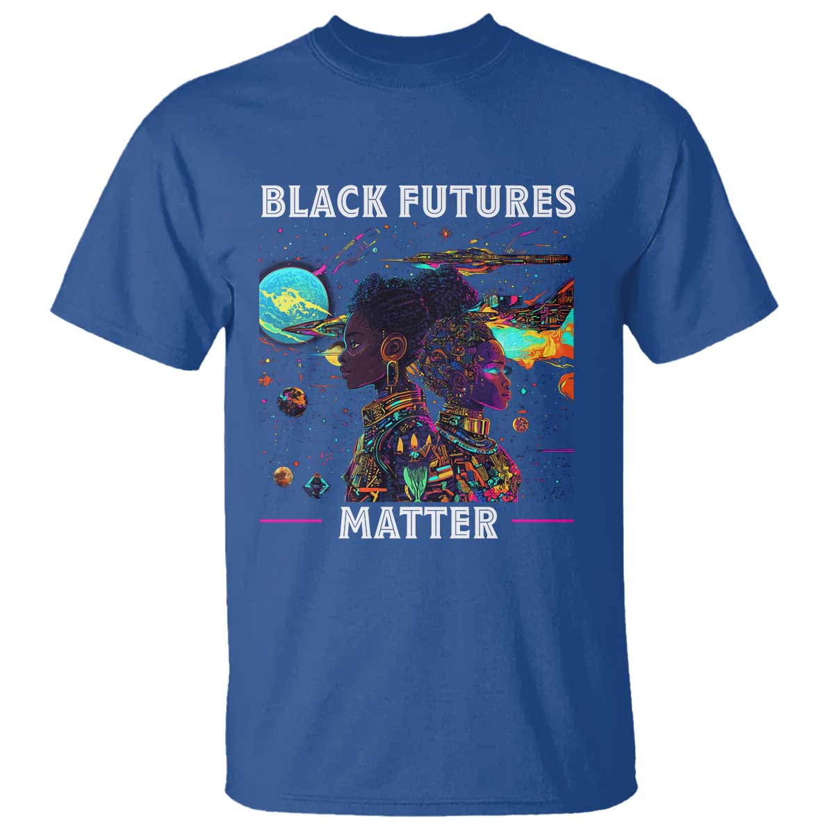 African American Afrofuturism T Shirt Black Futures Matter