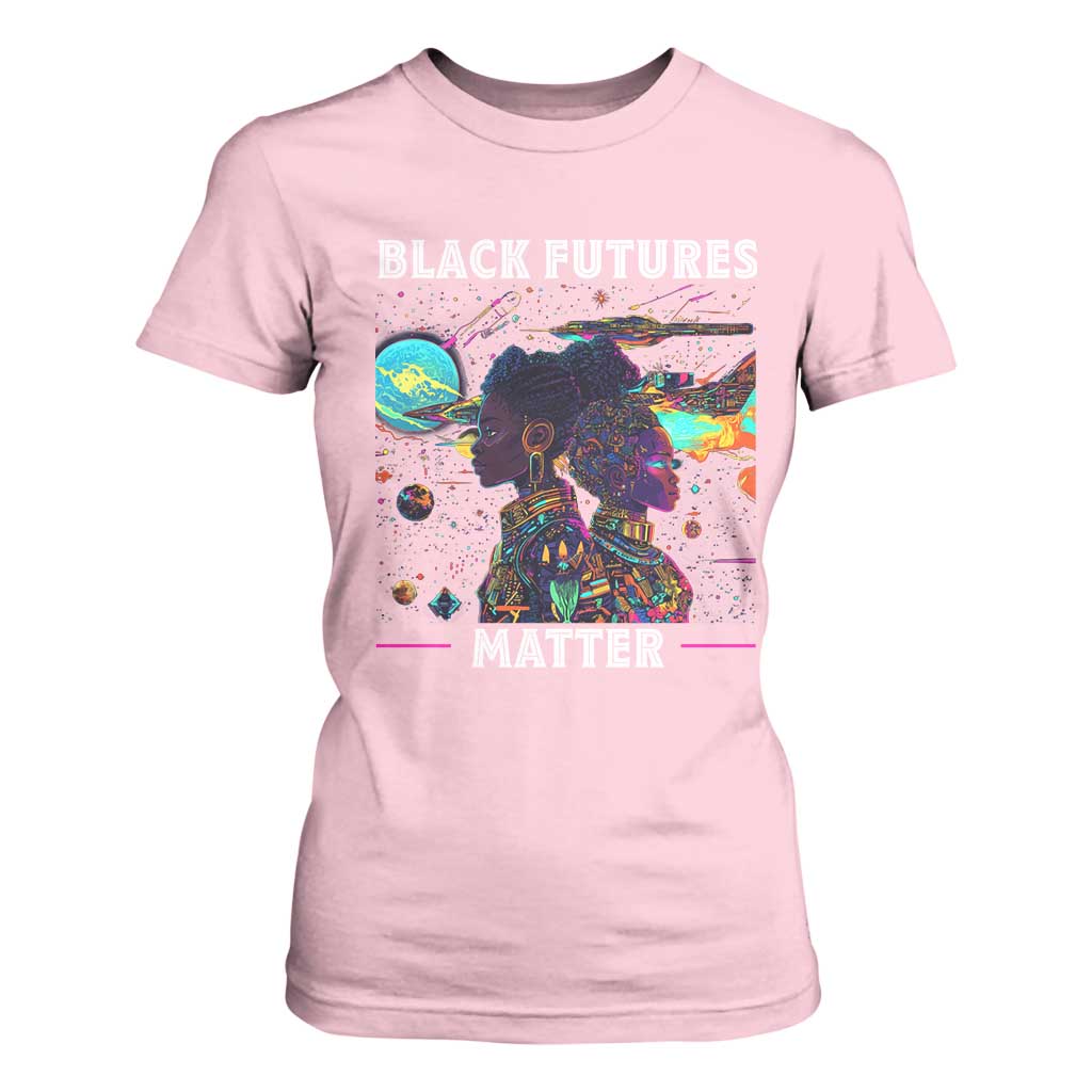 African American Afrofuturism T Shirt For Women Black Futures Matter