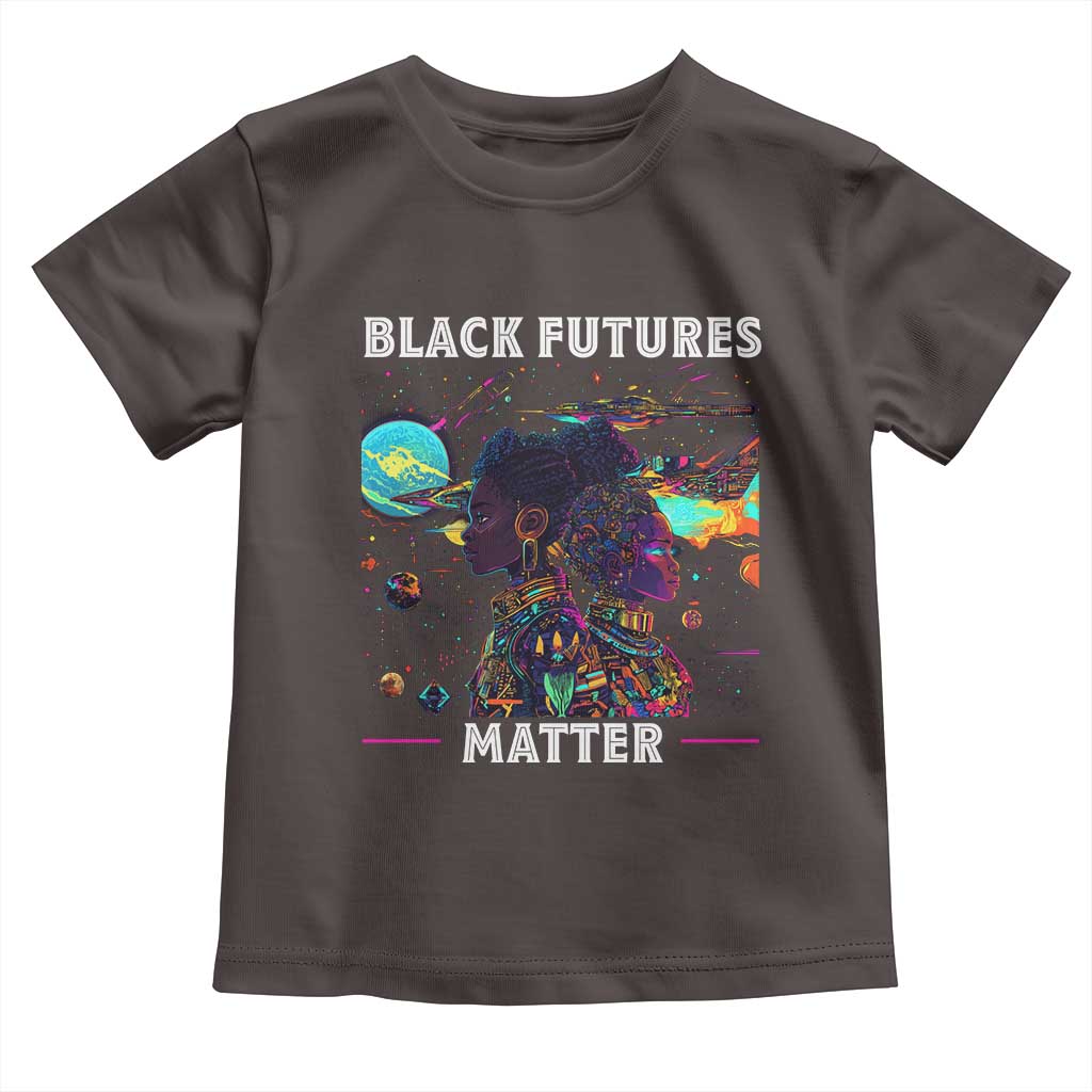 African American Afrofuturism Toddler T Shirt Black Futures Matter