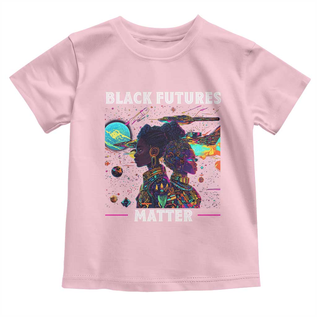 African American Afrofuturism Toddler T Shirt Black Futures Matter