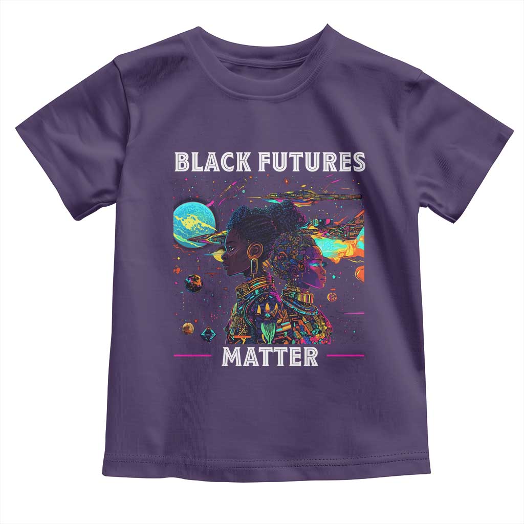 African American Afrofuturism Toddler T Shirt Black Futures Matter