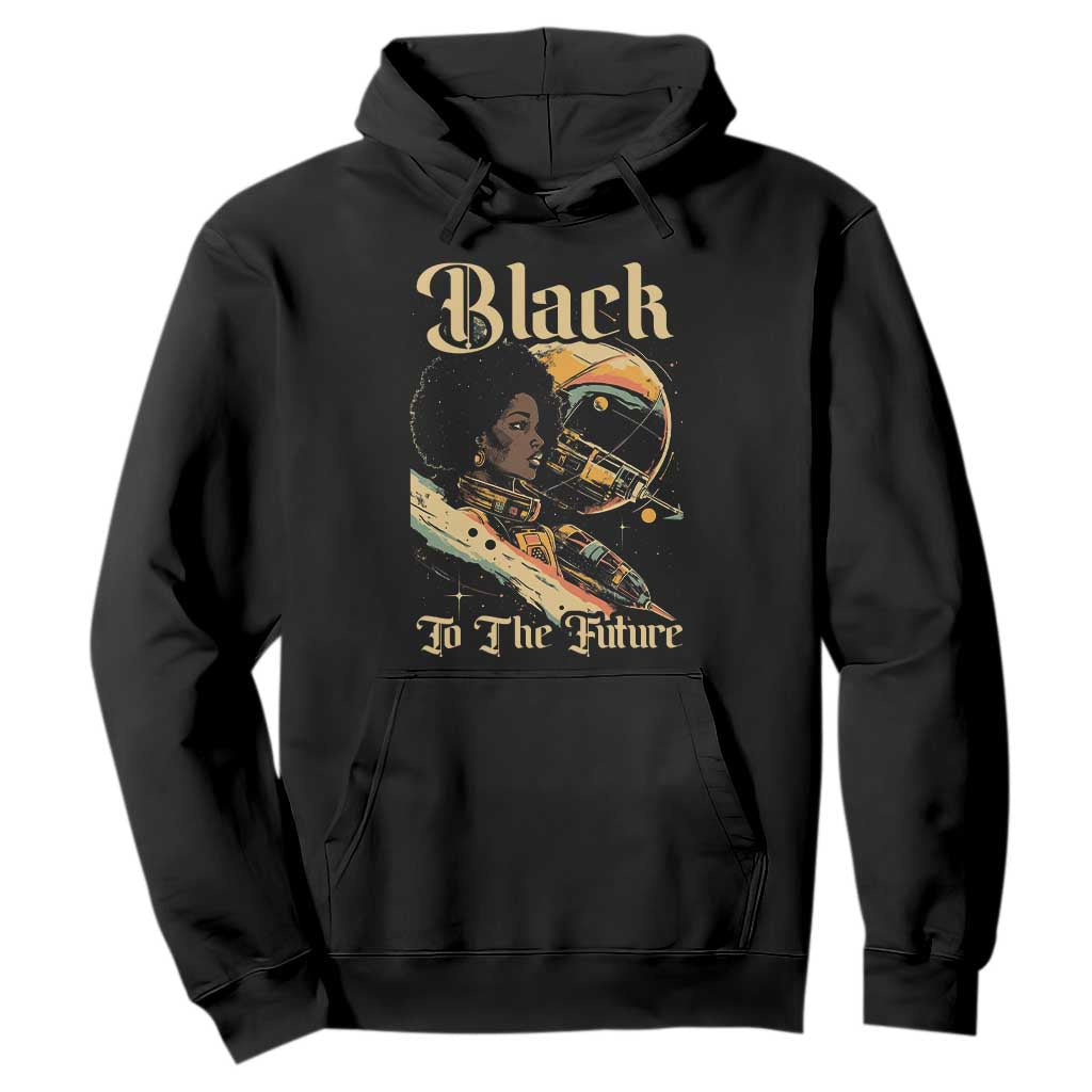 African American Afrofuturism Hoodie Black To The Future