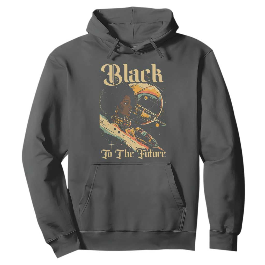 African American Afrofuturism Hoodie Black To The Future