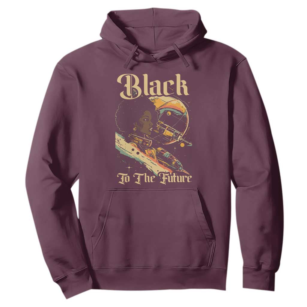 African American Afrofuturism Hoodie Black To The Future