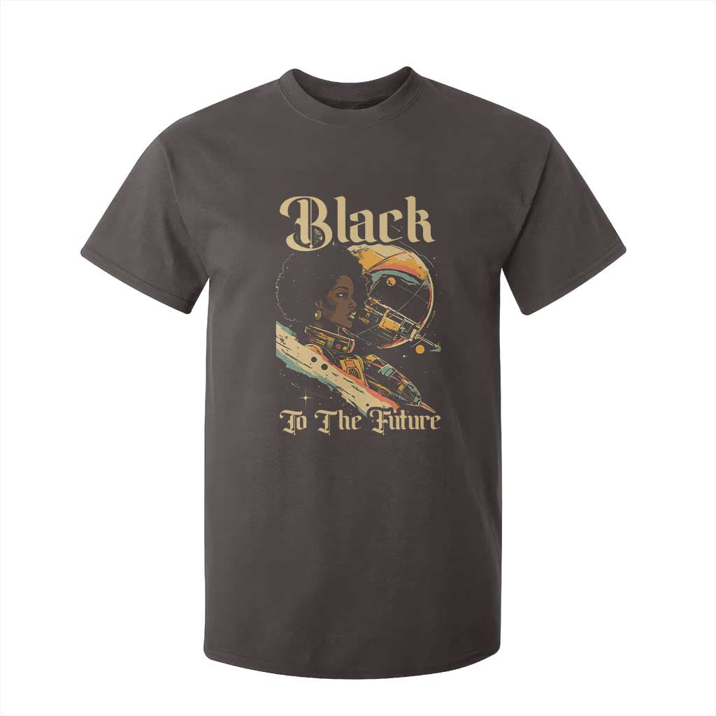 African American Afrofuturism T Shirt For Kid Black To The Future