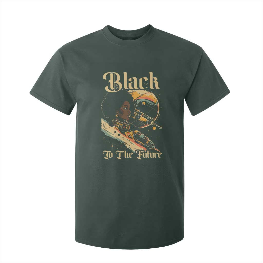 African American Afrofuturism T Shirt For Kid Black To The Future
