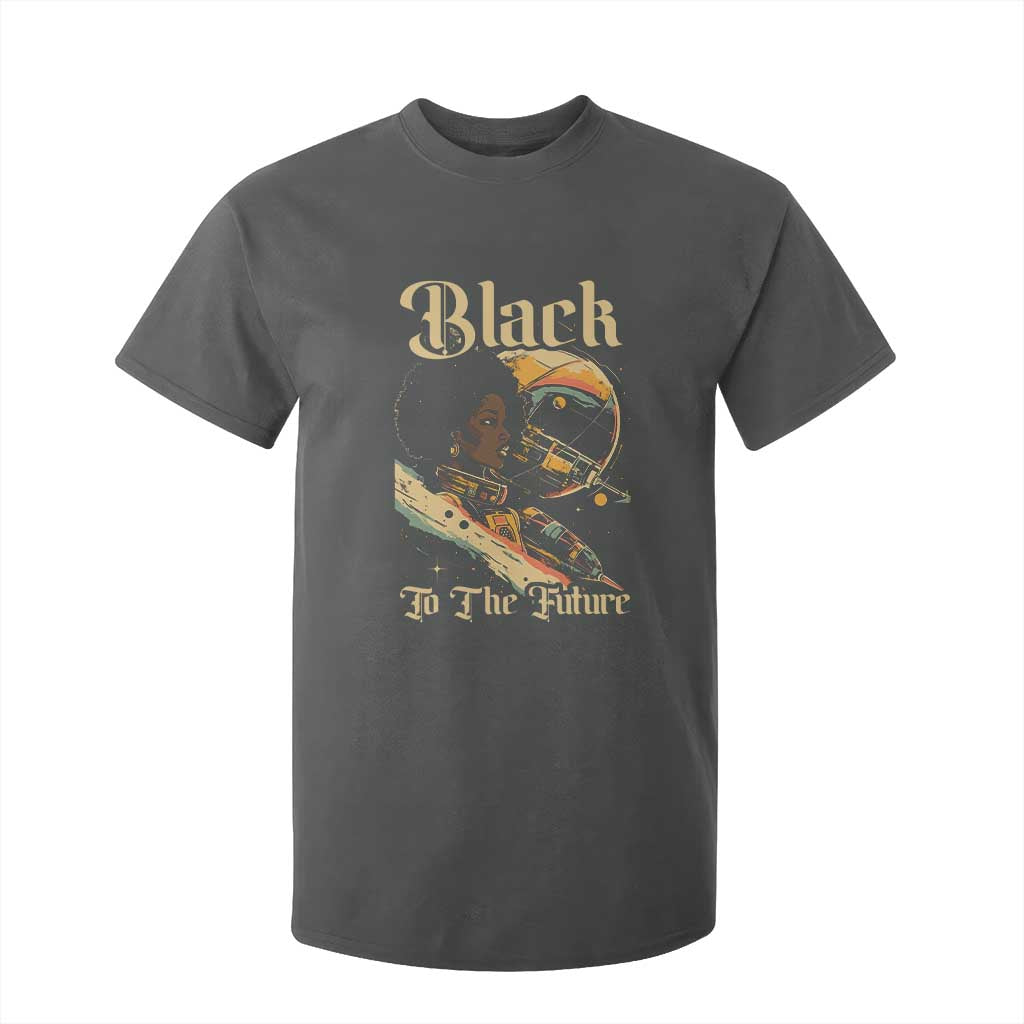 African American Afrofuturism T Shirt For Kid Black To The Future