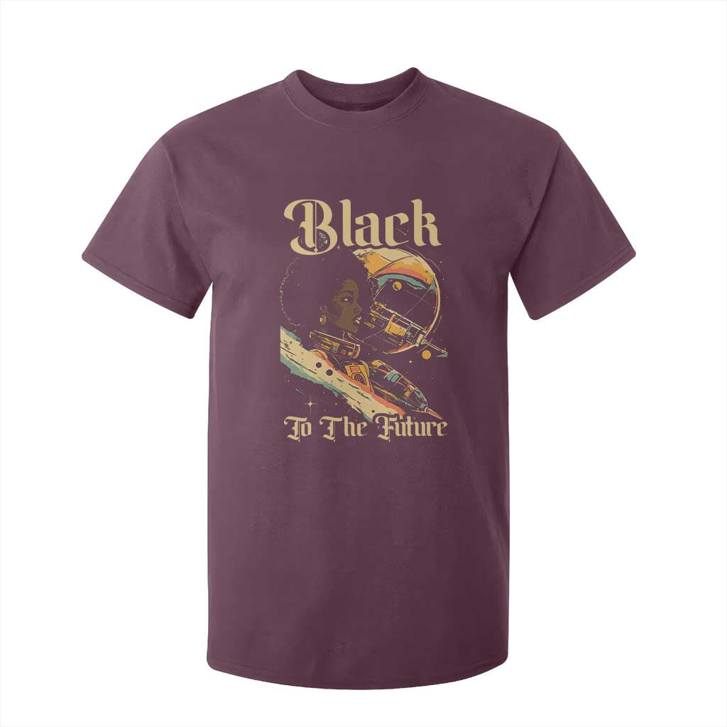 African American Afrofuturism T Shirt For Kid Black To The Future