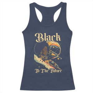 African American Afrofuturism Racerback Tank Top Black To The Future