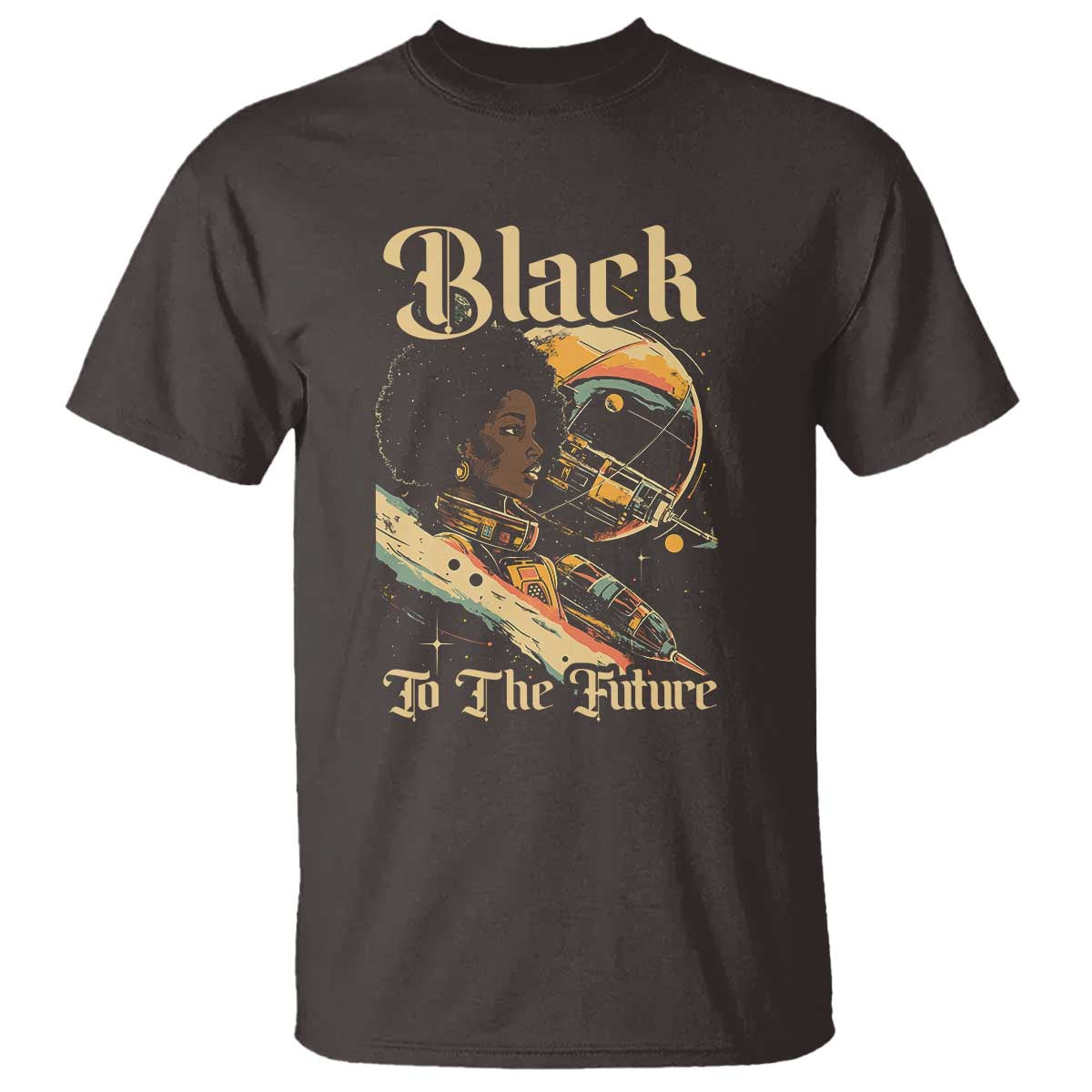 African American Afrofuturism T Shirt Black To The Future