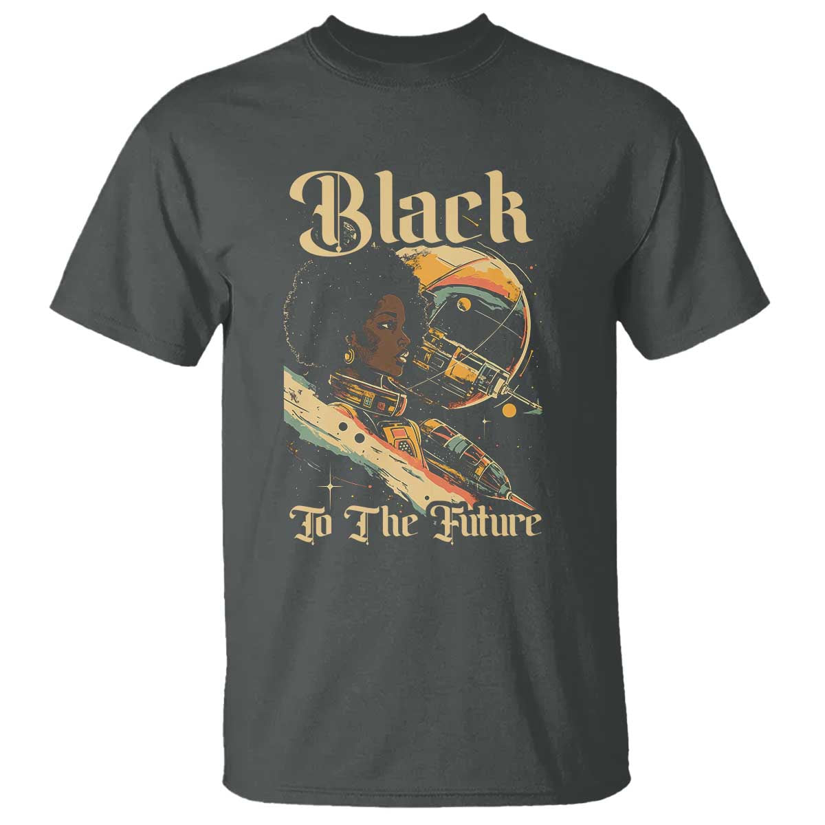 African American Afrofuturism T Shirt Black To The Future