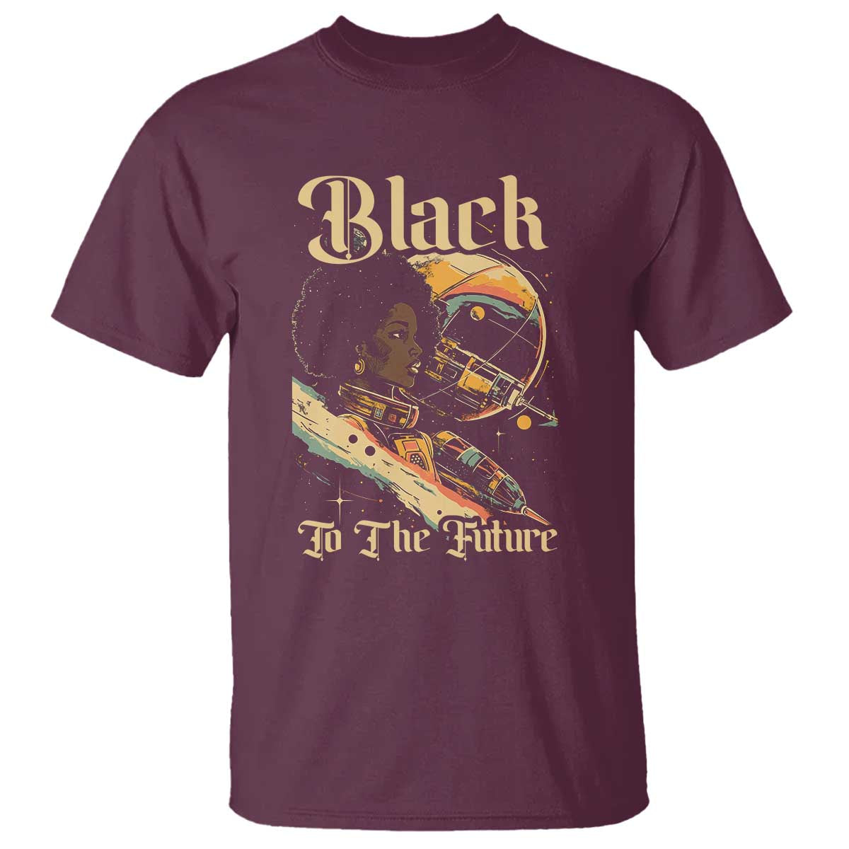 African American Afrofuturism T Shirt Black To The Future