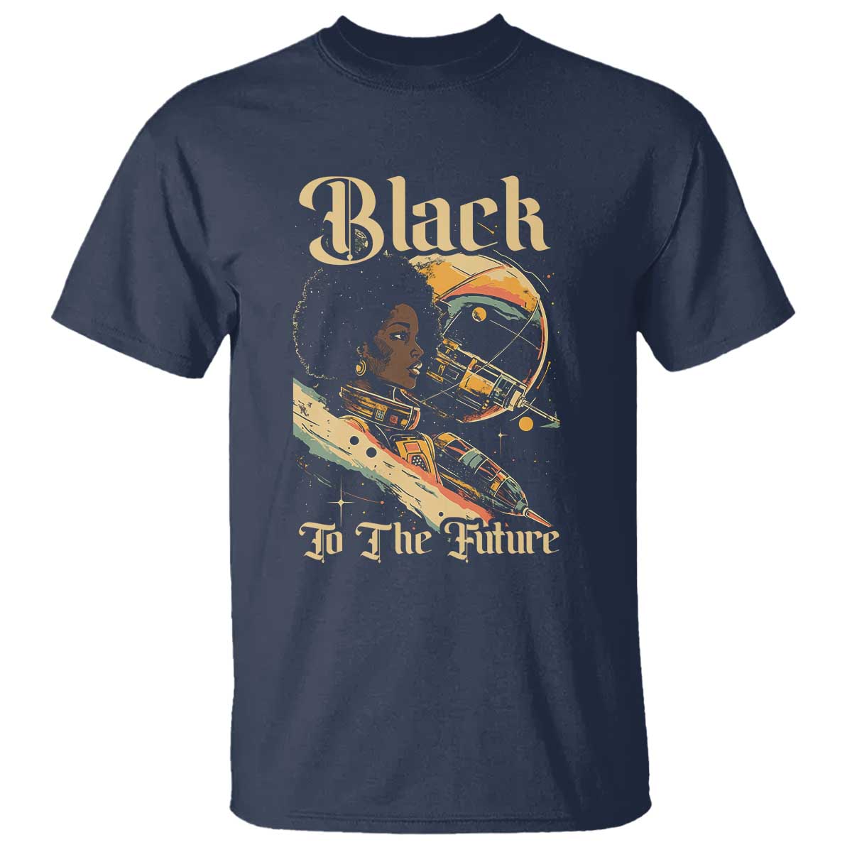 African American Afrofuturism T Shirt Black To The Future