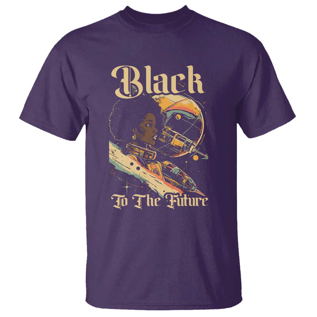 African American Afrofuturism T Shirt Black To The Future
