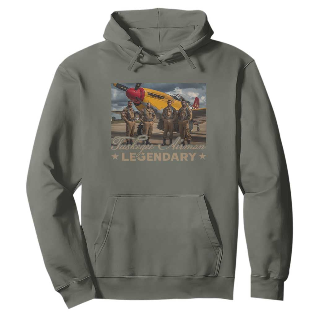 Tuskegee Airman Hoodie Legendary US Pilots Black History