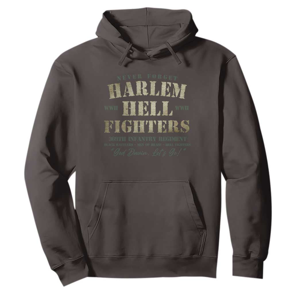 Harlem Hellfighters Hoodie African American Black History Military Soldiers